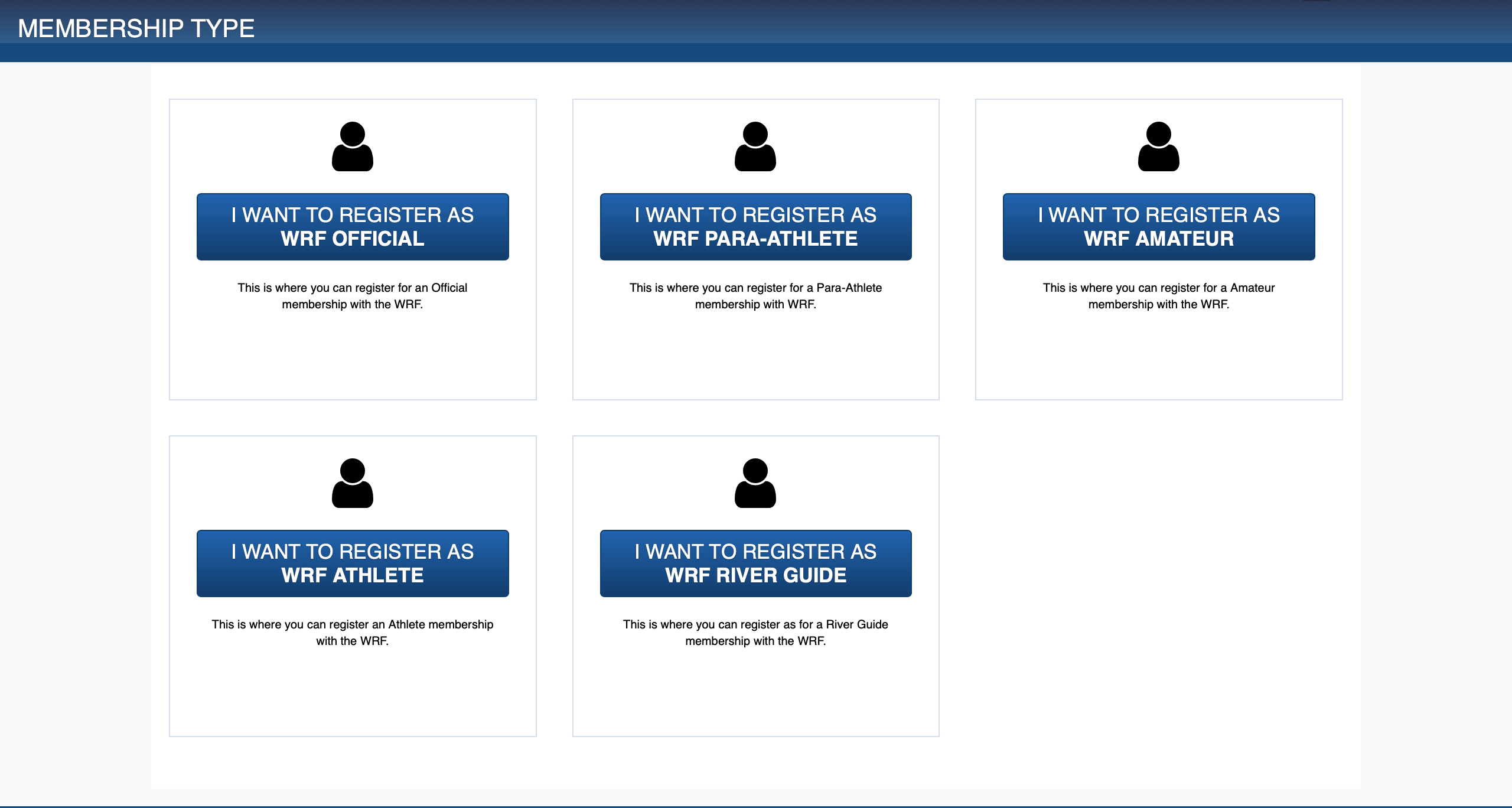 Register membership types